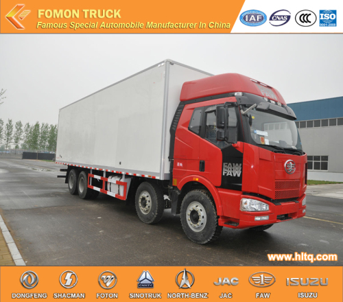 FAW 8X4 320HP 54m3 대형 냉장 트럭