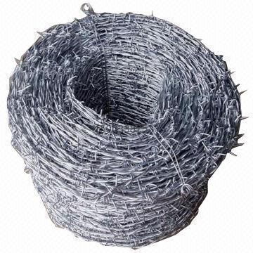 Cold-galvanized Barbed Iron Wire, Durable