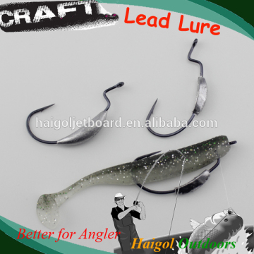 Weighthed Worm hook and Jig head for soft bait