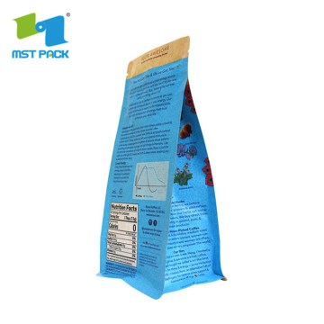 Biodegradable corn paepr printed coffee bean packaging bags