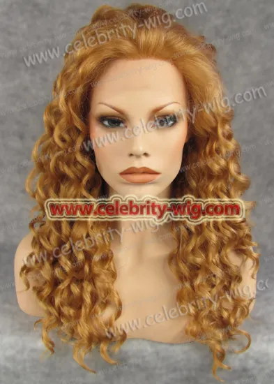 Light Blonde Medium Length Bounce Wavy Rihanna Synthetic Wig