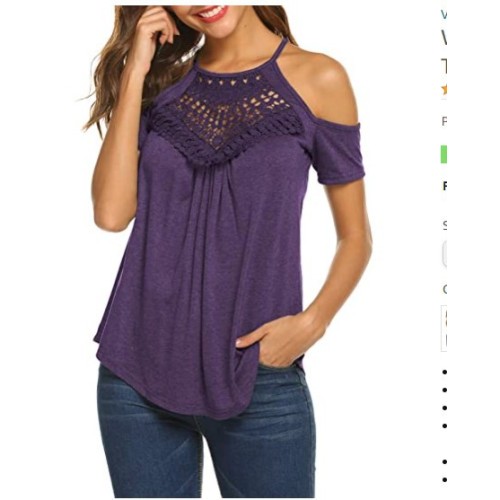 Sexy Casual Top Women's Summer Sling Spaghetti Shoulder Lace Flowy Supplier