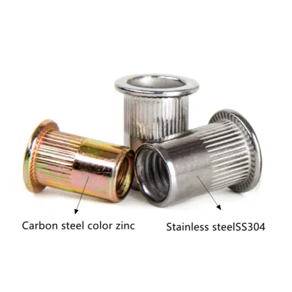 Rivet Nut/Rivnut Threaded Inserts in Various Sizes: M5, M6, M8 - 1/4", "5/16", "3/8 with Countersunk Head