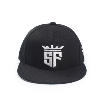 Gorra snapback con bordado de tela de sarga de algodón personalizada