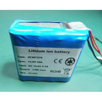 LCD ڈسپلے کے ساتھ 14.8V 5Ah rechargeable بیٹری پیک