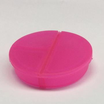 Plastic mini round pill case