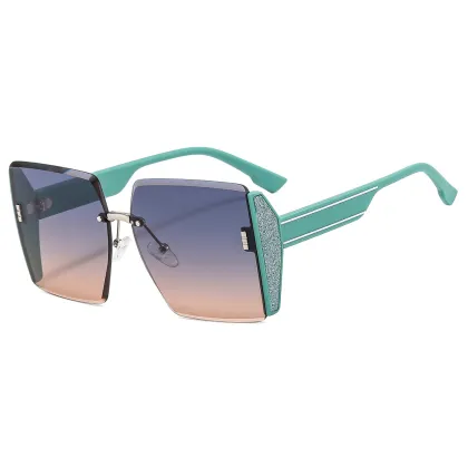Kenbo Fashion: Latest Vintage Brand Design Rimless Sunglasses - Ultraviolet-Proof Gradient Sun Glasses for Women