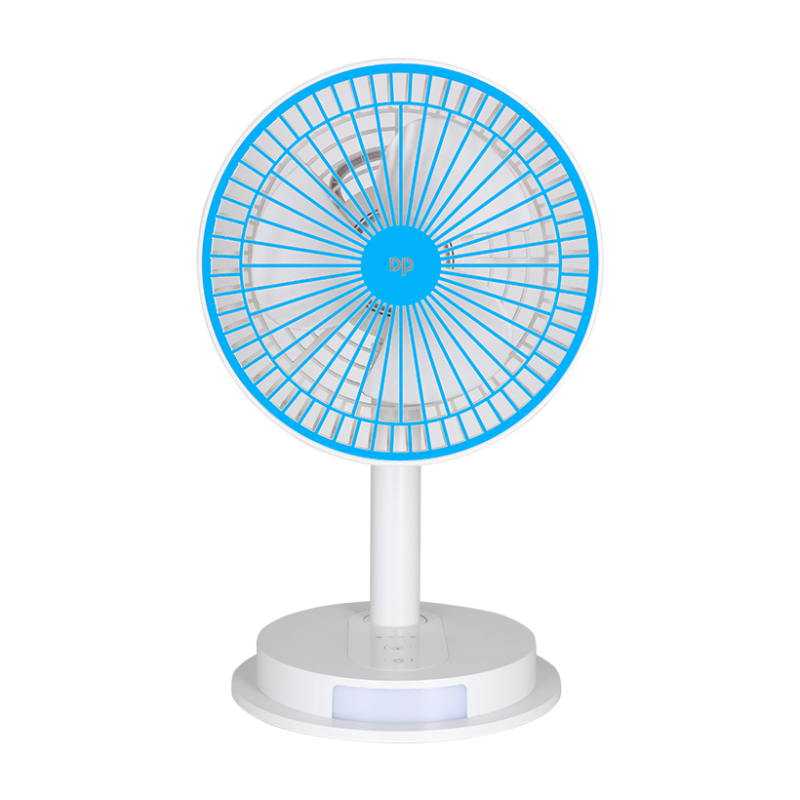 Portable USB Rechargeable Desk Fan High Capacity with Light