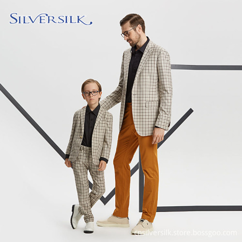 Orang Tua Tuxedo Lelaki Kasual Boys Blazer, berkualiti tinggi