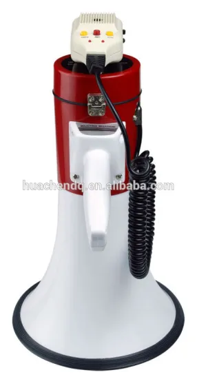 portable megaphone with handhold microphone for siren and record