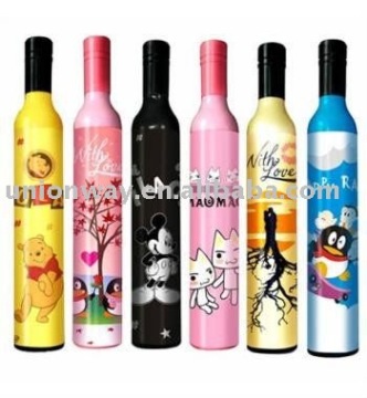 heart shape wine bottle umbrella