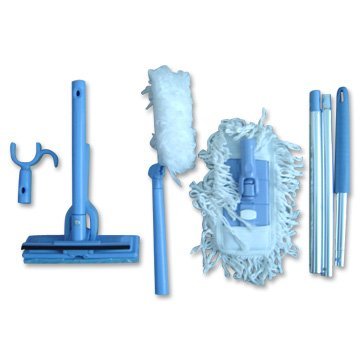 Mini Cleaning Set(mop,fork,duster and window squeegee)