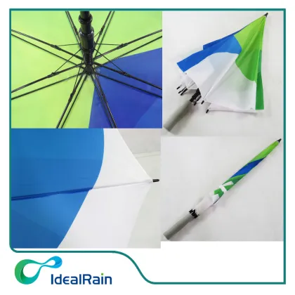 Wholesale fiberglass frame big windproof green golf umbrella