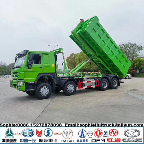 Howo 6x4 Cambán de basura del cargador de gancho