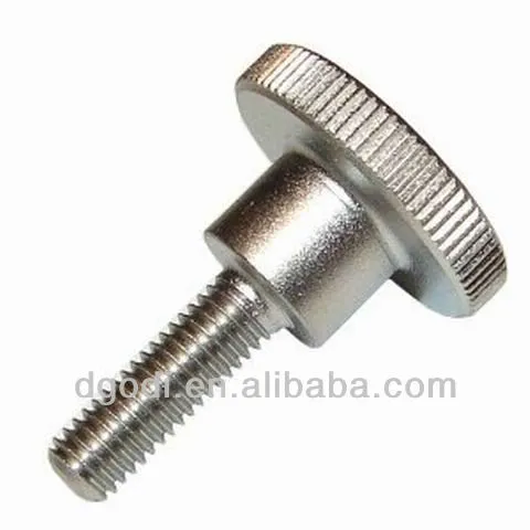 custom zinc plated knurled thumb screw
