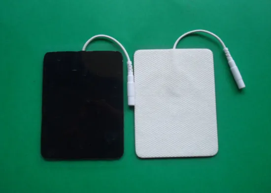 Durable Tens Electrode Pad, Tens Units For Massage, White / Black Square 50*80mm Tens Unit Pads