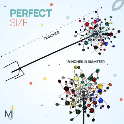 Kinetic Wind Garden Spinner