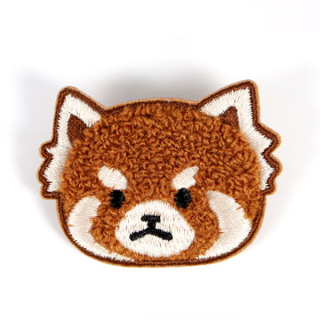 Patch di patch anime ricamato a chenille iron-on twill