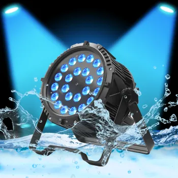 Outdoor IP65 Waterproof DMX LED Par64 24 LED *10W RGBW 4IN1 Wash Light for Events, Weddings, Stages, and DJ