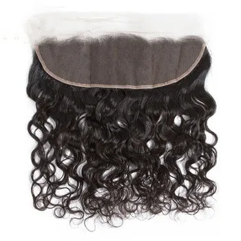 Cambodian Water Wave Light Brown Fine Swiss Lace Frontal ,Peruvian Hair Thin Skin 13 x 4 Lace Frontal