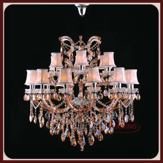 Fantastic Amber Color Maria Theresa Crystal Pendant Ceiling Light