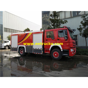 8000 Litres 310HP HOWO Fire Rescue Trucks