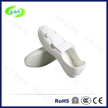 White Blue 220mm-300mm Safety ESD Canvas Shoes with 4 Holes