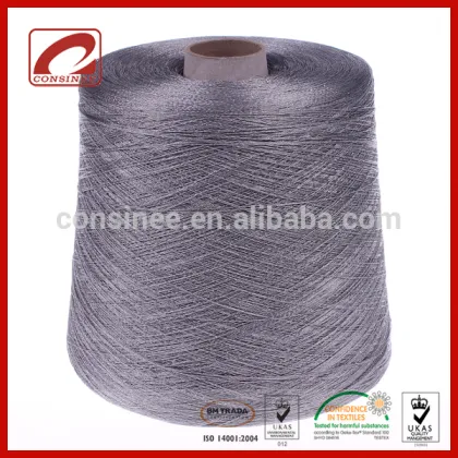 Fancy metallic yarn viscose blended yarns for pretty evening dress