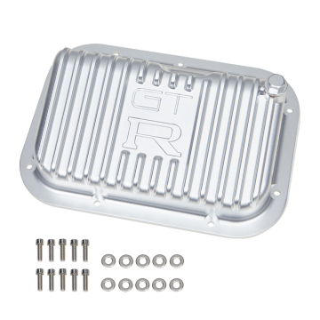 Aluminum CNC GTR R35 Engine Oil Pan With Baffle Black/Silver - Fit 2009-2020 VR38DETT VR38 Nissan