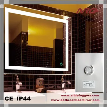 Electric bathroom fog free mirror pad