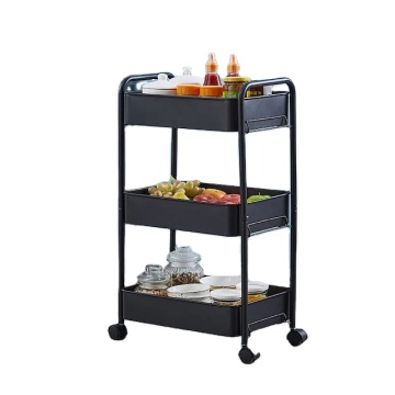 High-Quality 3-Tier Plastic Rolling Utility Cart with Wheels and Handle: Your Ultimate Organizing Solution