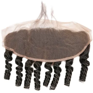 Virgin Human Hair Funmi Wave Ear to Ear 4x4 13x4 13x6 HD Swiss Lace Frontal Bouncy Hair Closures Pixie Curly Lace Frontals