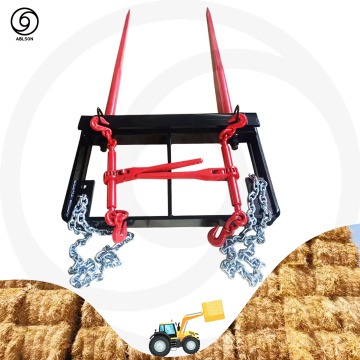 ABLSON Loader Time Frame Attachment with Bale Spear Frame for Skid Steer Loader or Tractor