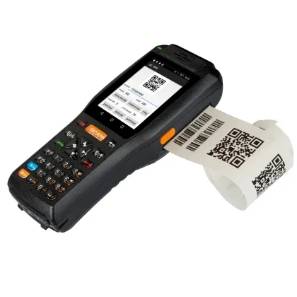 Rugged PDA scanner with printer for law enforcement