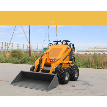 Radfahrt auf Mini Tracked Skid Steer Loader