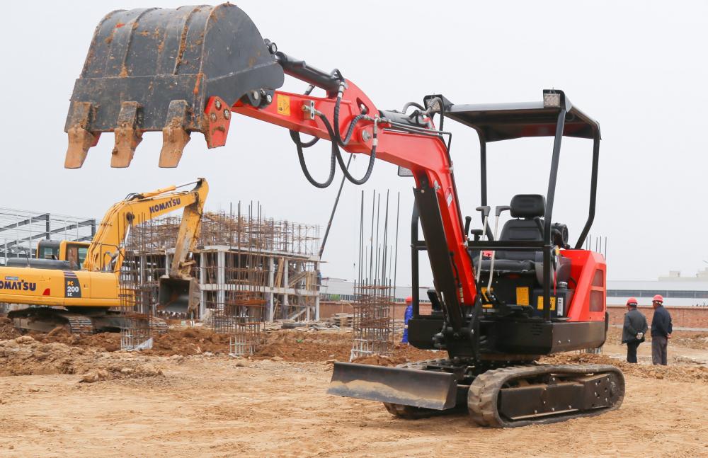 Harga murah 2ton excavator swing boom mesin lebih besar