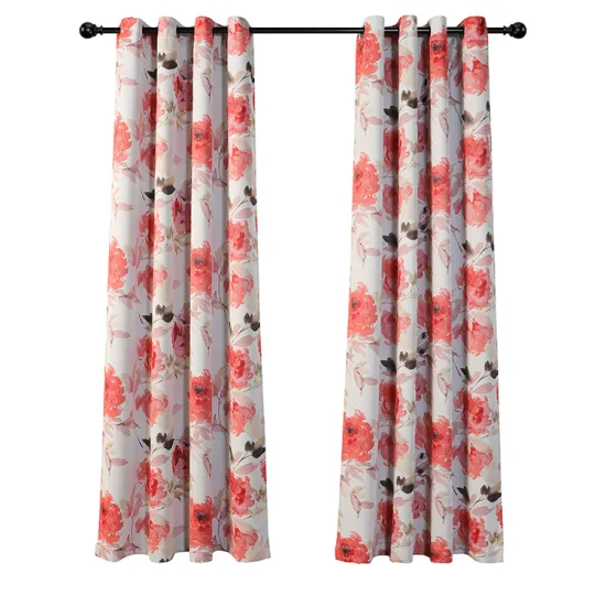 Factory Direct Sale: Cheap Floral Printed Curtains for Southeast Asia