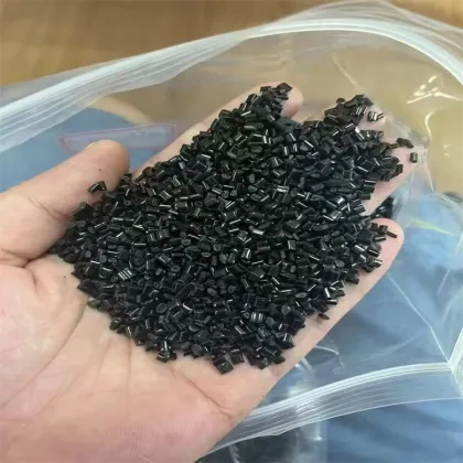 Imported high-gloss black ABS particles