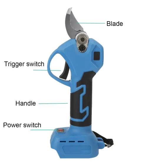Professional Factory's HEK-P012: Cordless Gardening Tools Set including Pruner, Wood Saw, and Machines with Pruning Shears