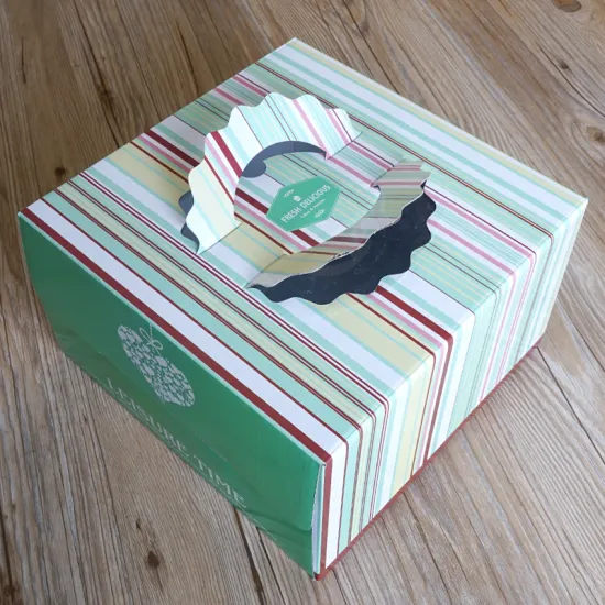 Paper box for birthday cake packaging