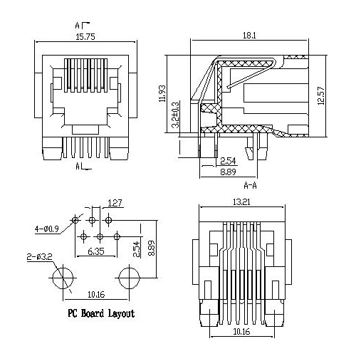 ATRJ5721-6P6C-X-A-X-A