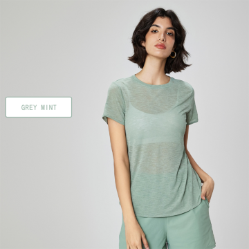 Women's Loose Thin Spring Summer Yoga Tops for Fitness