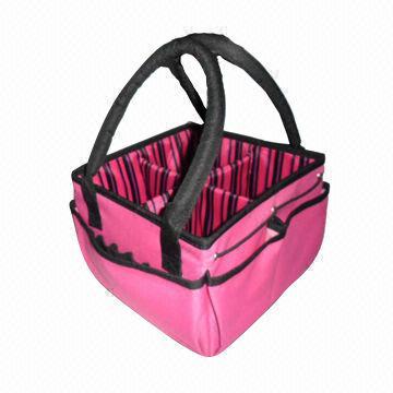 Organizer tool bag/made of 600D/PVC, multiple utility pockets, 4 inter-layer, 7 exterior pockets