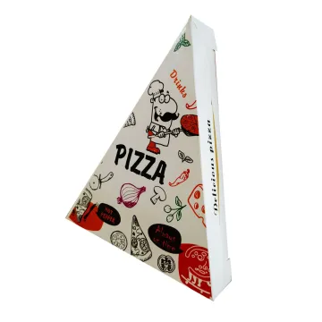 triangular pizza packing box
