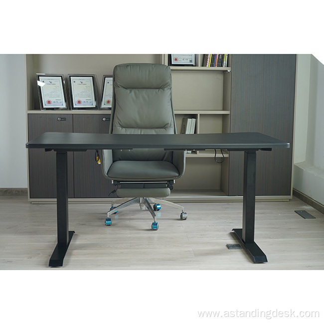 Office Hotel Dual Motor Steel Material Electric Desk