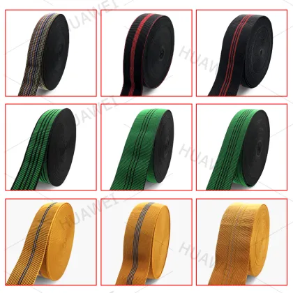 Black Elastic Belt Sofa Webbing Rolls