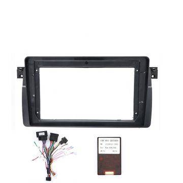 Car Stereo Radio Frame and Wiring Harness for BMW E46 Models (1998-2006)