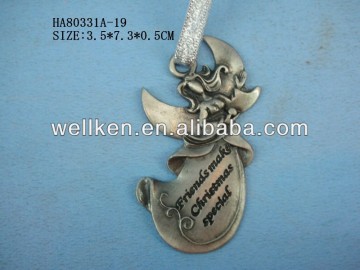 zinc alloy christmas ornaments,metal christmas souvenirs