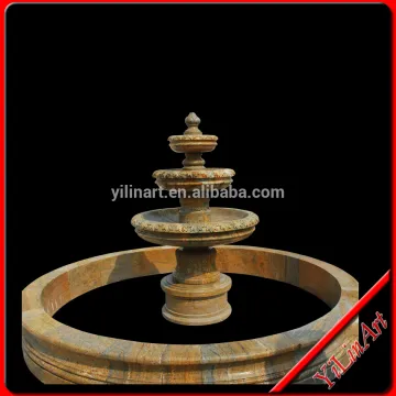 Hand Carved Marble 4 Tier Water Fountain