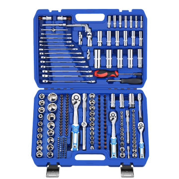 216-Piece Socket Wrench Auto Repair Tool Combo Kit with Storage Case